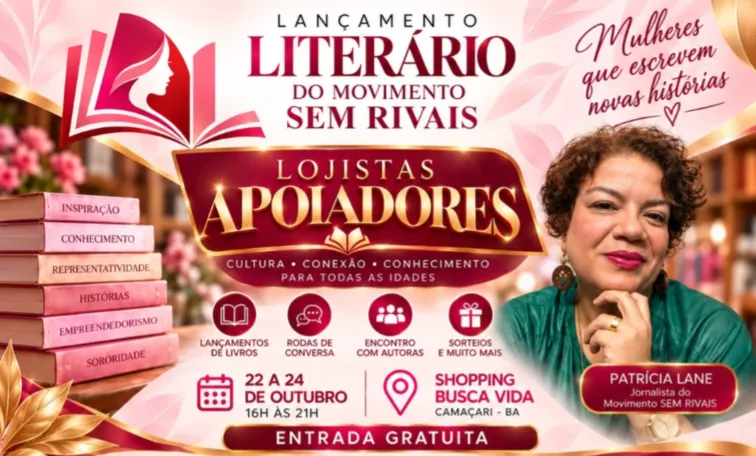 SEM RIVAIS PROMOVE ENCONTRO LITERÁRIO COM ESCRITORAS BAIANAS EM SHOPPING DA RMS