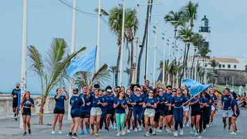 INÉDITO: CONEXÃO ESPORTIVA REÚNE  CIVIS EM TREINO DE CORRIDA ESTILO TFM NO FAROL DA BARRA, EM SALVADOR