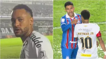 NEYMAR QUESTIONA “LEI VINI JR” APÓS SER EXPULSO EM EMPATE DO BAHIA COM SANTOS