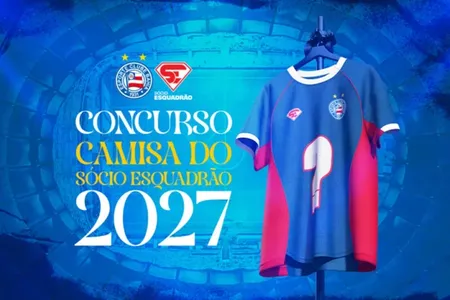 Bahia abre concurso para torcedor desenhar camisa de 2027; saiba como se inscrever