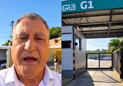 RUI COSTA MOSTRA ÔNIBUS PARADOS E ACUSA PREFEITO DE SABOTAGEM