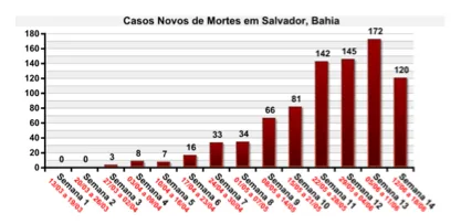 EXCLUSIVO: SALVADOR JÁ ATINGIU O PICO E ESTÁ REDUZINDO O NÚMERO DE CASOS E DE MORTES POR COVID, MOSTRA MODELO