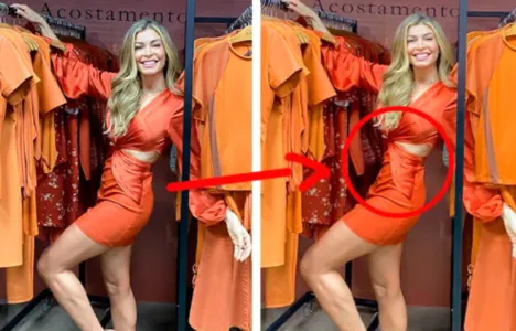 FÃS APONTAM EDIÇÃO EM BARRIGA DE GRAZI EM FOTO