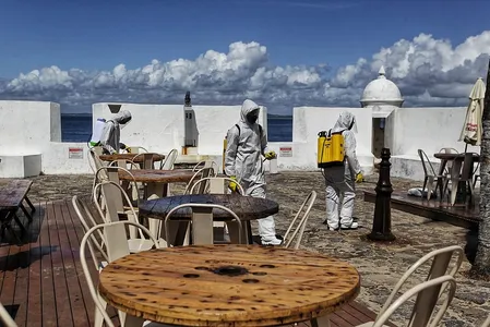 FORTES NA BARRA PASSAM POR DESINFECÇÃO