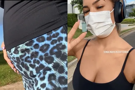 GRÁVIDA, LORE IMPROTA EXIBE BARRIGA NAS REDES SOCIAIS