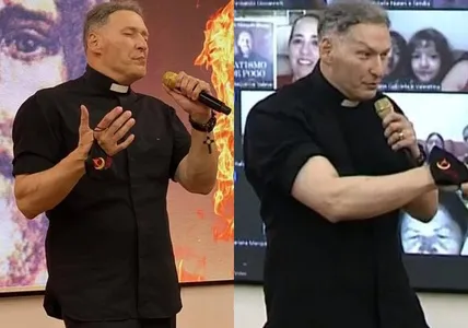 PADRE MARCELO ROSSI SURPREENDE AO SURGIR MUSCULOSO