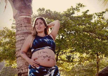 GRÁVIDA, BRUNA SURFISTINHA GANHA DECLARAÇÃO DO NOIVO