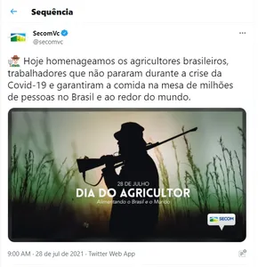 GOVERNO ASSOCIA DIA DO AGRICULTOR A ARMA E RECEBE CRÍTICAS
