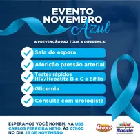 ITAPÉ: PREFEITURA REALIZA DIA D DA CAMPANHA NOVEMBRO AZUL