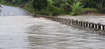 PRF INTERDITA RODOVIAS NO SUL DA BAHIA DEVIDO À CHUVA