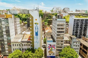 PROJETO MURAL LEVA ARTE PARA PRÉDIOS NO COMÉRCIO