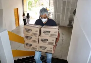 ILHÉUS: MORADORES RECEBEM DOAÇÕES DA BAMIN