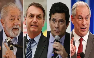 PESQUISA CNT/MDA; LULA TEM 42,2%, BOLSONARO TEM 28%, CIRO TEM 6,7% E MORO 6,4%