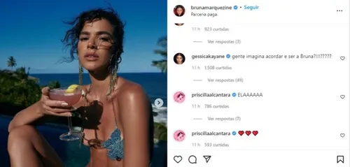 BRUNA MARQUEZINE SE DIVERTE COM PRISCILLA ALCÂNTARA NA BAHIA