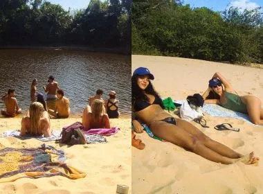 ELENCO DE PANTANAL COMPARTILHA TARDE DE FOLGA NAS GRAVAÇÕES