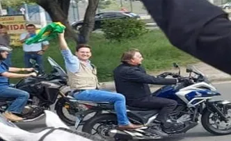 BOLSONARO E ROMA DESFILAM NA MOTOCIATA DA INDEPÊNCIA