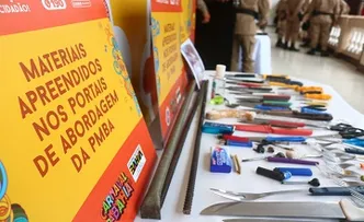 UMA PISTOLA E MAIS DE 30 FACAS SÃO RETIRADAS DO CIRCUITO NO PRIMEIRO DIA DE FESTA