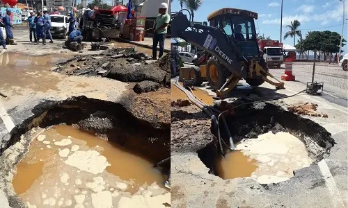 NOVO VAZAMENTO DA EMBASA CAUSA TRANSTORNOS DENTRO DO CIRCUITO DODÔ, NA BARRA