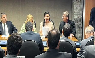 ALINE PEIXOTO É A PRIMEIRA SABATINADA NA ALBA E FALA COMO PRETENDE AJUDAR O TCM