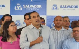 BRUNO REIS PARABENIZA SALVADOR E ANUNCIA PRIMEIRA MATERNIDADE DA CAPITAL