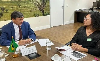 SECRETÁRIA FABYA REIS SE REÚNE COM MINISTRO WELLINGTON DIAS, EM BRASÍLIA