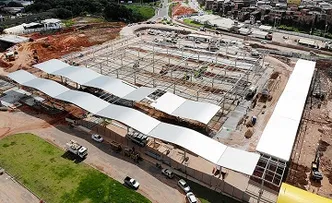 OBRAS DA NOVA RODOVIÁRIA DE ÁGUAS CLARAS É VISTORIADA