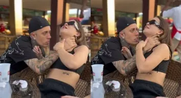 MC DANIEL PUXA MEL MAIA PELO PESCOÇO E É ACUSADO DE AGRESSÃO