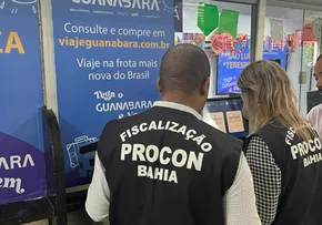 PROCON-BA NOTIFICA 21 AGÊNCIAS DE VIAGENS DURANTE BLITZ NO TERMINAL RODOVIÁRIO