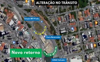 TRANSALVADOR REALIZA MUDANÇAS NO TRÂNSITO DAS REGIÕES DO ITAIGARA E LUCAIA; VEJA