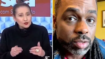 SONIA ABRÃO REALIZA PROTESTO Á DEMISSÃO DE MANOEL SOARES DA GLOBO