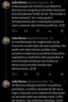 “A JUSTIÇA NÃO PODE NEM DEVE TOMAR PARTIDO”, DIZ ROMA A BARROSO”