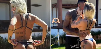 CÁSSIA LOURENÇO TROCA BEIJOS COM ÉDER MILITÃO EM VIAGEM