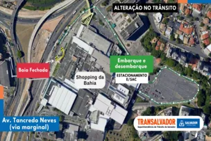 TRÂNSITO EM FRENTE AO SHOPPING DA BAHIA SERÁ ALTERADO NESTA QUINTA (03)