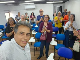 BANCÁRIOS E APOSENTADOS PROTESTAM PELO FIM DO EQUACIONAMENTOS DE DÍVIDAS DA CAIXA NESTA TERÇA (5)