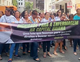 PROFISSIONAIS DA ENFERMAGEM REALIZAM NOVA MOBILIZAÇÃO EM SALVADOR