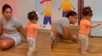 MC LOMA MOSTRA PRIMEIROS PASSOS DA FILHA: ‘MEU BEM MAIS PRECIOSO’