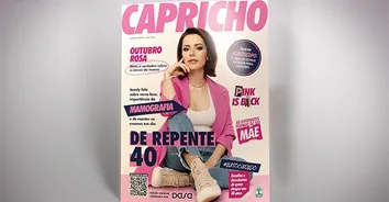 OUTUBRO ROSA: SANDY REVIVE CAPA DA REVISTA CAPRICHO