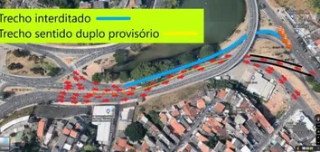 OBRA ALTERA TRÂNSITO PRÓXIMO AO DIQUE DO TORORÓ