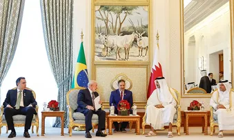 BRASIL VOLTOU A PARTICIPAR DA GEOPOLÍTICA MUNDIAL, DIZ LULA NO CATAR