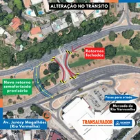 RETORNOS SERÃO FECHADOS NA AVENIDA JURACY MAGALHÃES A PARTIR DESTA QUINTA (7)