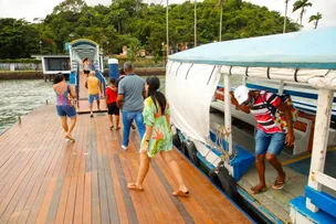 TRAVESSIA RIBEIRA-PLATAFORMA É SUSPENSA DEVIDO AO MAU TEMPO NESTA QUINTA (25)