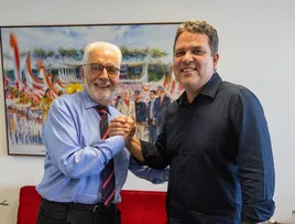 DIÁLOGO ESTRATÉGICO: DR LINO E SENADOR JAQUES WAGNER VISLUMBRAM O FUTURO DE SANTA MARIA DA VITÓRIA