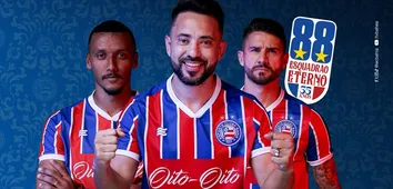 BAHIA LANÇA CAMISA EM COMEMORAÇÃO AOS 35 ANOS DO SEGUNDO TÍTULO BRASILEIRO