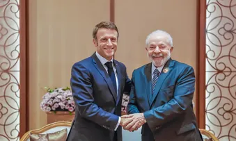 PRESIDENTE LULA RECEBE O PRESIDENTE DA FRANÇA, EMMANUEL MACRON, NESTA TERÇA (26)