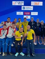 NADADOR DIEGO ALBUQUERQUE É CAMPEÃO MUNDIAL NO REVEZAMENTO 4X50M LIVRE EM DOHA