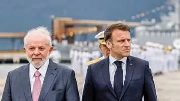 PRESIDENTE FRANCÊS MACRON CHEGA EM BRASÍLIA PARA PAUTA POLÍTICA