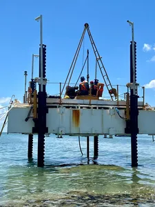 PONTE SALVADOR-ITAPARICA DÁ INÍCIO ÀS SONDAGENS COM USO DE PLATAFORMA EM VERA CRUZ