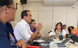 EM AUDIÊNCIA COM BRUNO REIS, LÍDICE, ALICE E REPRESENTANTES APRESENTAM DEMANDAS EM DEFESA DAS VÍTIMAS DE VIOLÊNCIA DOMÉSTICA