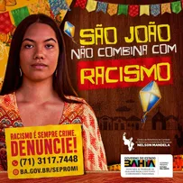 SEPROMI REALIZA CAMPANHA DE COMBATE AO RACISMO NO SÃO JOÃO