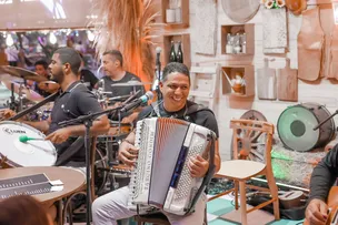 TARGINO GONDIM RECEBE ALEXANDRE LEÃO E TATAU NA ÚLTIMA EDIÇÃO DO BOTECO DO GINÔ, NO SALVADOR SHOPPING